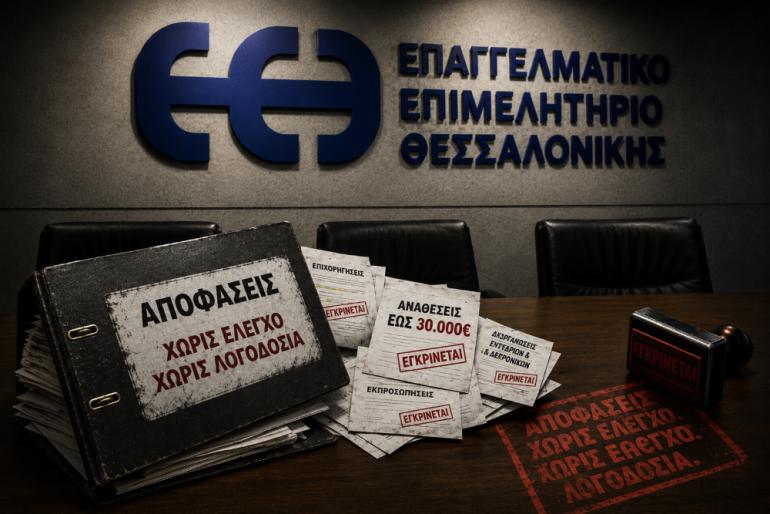 «Ισχυροί Επαγγελματίες» -Το Επαγγελματικό Επιμελητήριο Θεσσαλονίκης δεν είναι ιδιοκτησία κανενός