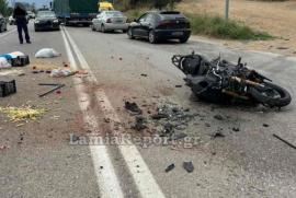 Τραγωδία στη Λαμία: Νεκρός οδηγός μηχανής – Καρφώθηκε αγροτικό – Σοκαριστικές εικόνες