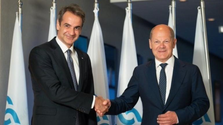Οικονομία, μεταναστευτικό και Μεσανατολικό στη συνάντηση Μητσοτάκη-Σολτς στο Βερολίνο