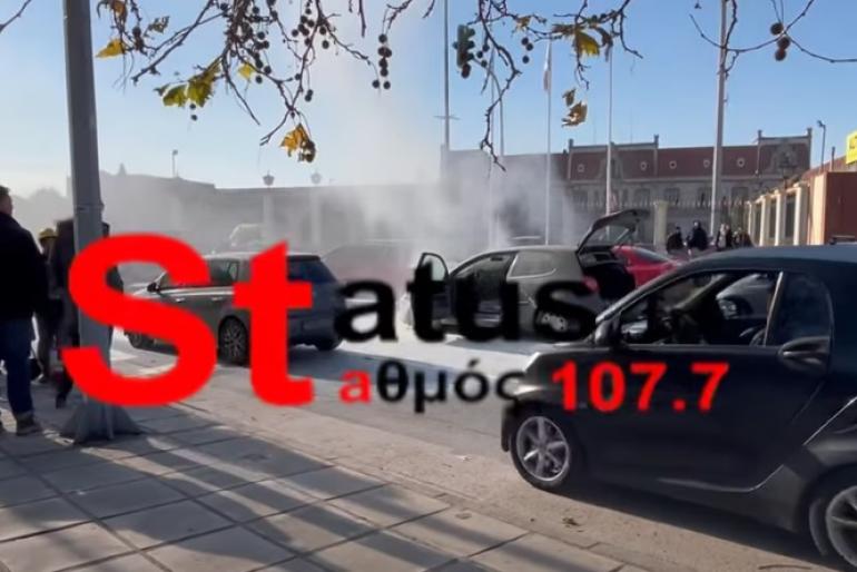 Τώρα! Φωτιά στο κέντρο της πόλης (VIDEO)