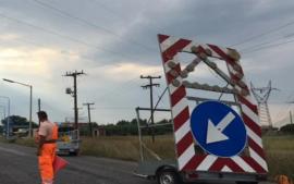 ΠΚΜ: Εργασίες συντήρησης οδικού ηλεκτροφωτισμού στην Ε.Ο. Αεροδρομίου