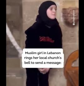 Λίβανος: Μικρή μουσουλμάνα χτυπά καμπάνα εκκλησίας και στέλνει μήνυμα συμπαράστασης – Δείτε το βίντεο