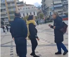 Λεκτική επίθεση στη βουλευτή της ΝΔ Χριστίνα Αλεξοπούλου στο κέντρο της Πάτρας