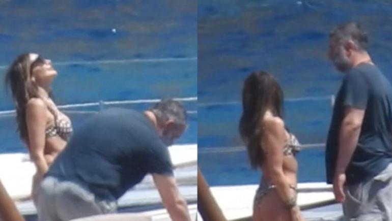 Βανδή - Μπισμπίκης: Βίντεο από τις διακοπές τους στη Μύκονο - Η ηλιοθεραπεία της τραγουδίστριας σε σκάφος