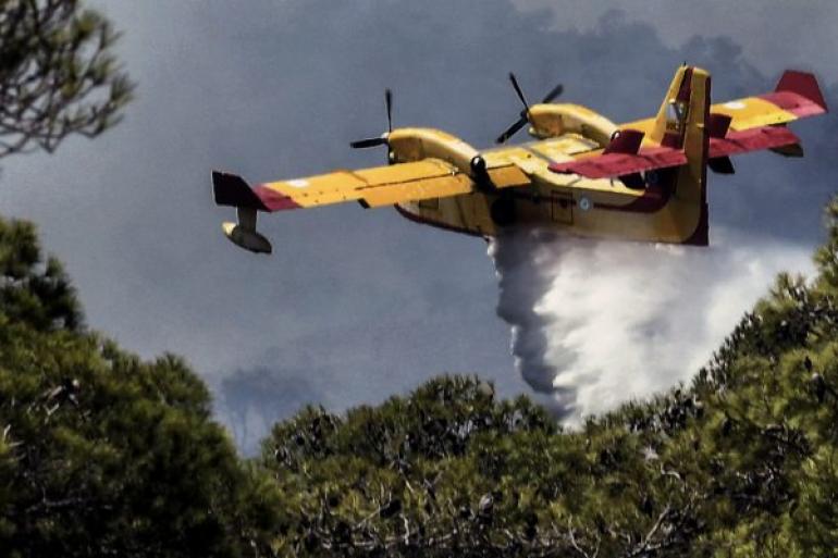 Συναγερμός για φωτιά στην Εύβοια – Σηκώθηκαν έξι εναέρια