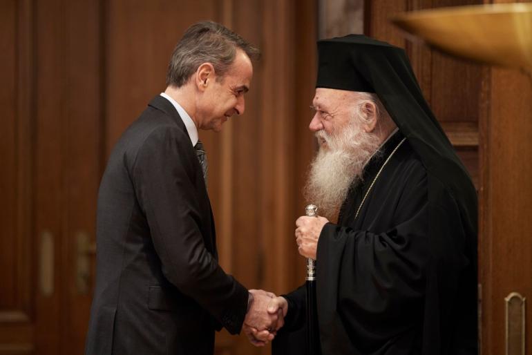 Κυρ. Μητσοτάκης για συνάντηση με Ιερώνυμο: Εξαιρετικό το επίπεδο συνεργασίας Πολιτείας και Εκκλησίας της Ελλάδος