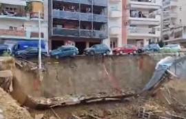 Θεσσαλονίκη: Καθίζηση στους Στάβλους Παπάφη