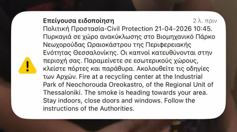 ΒΙΝΤΕΟ: Ήχησε 112 για τη φωτιά στη Νεοχωρούδα