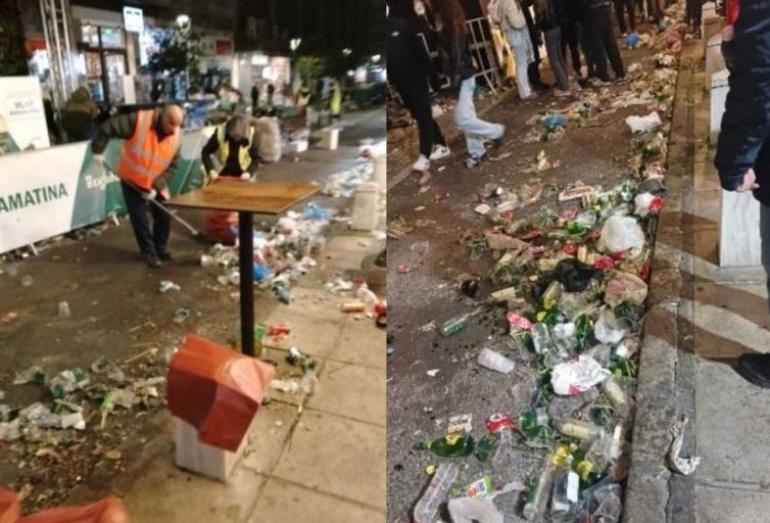Θεσσαλονίκη: Επτακόσιους τόνους σκουπίδια «έβγαλαν» τα πάρτι της Πρωτοχρονιάς