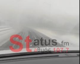 Τα πρώτα χιόνια έπεσαν γύρω από τη Θεσσαλονίκη - Εκχιονιστικά στο Πανόραμα