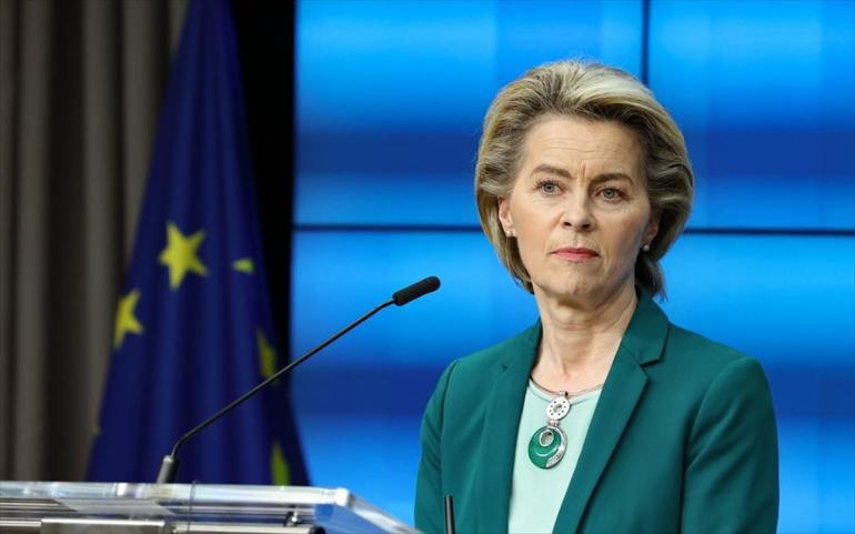 Στο Κίεβο για έκτη φορά η πρόεδρος της Κομισιόν Ούρσουλα φον ντερ Λάιεν