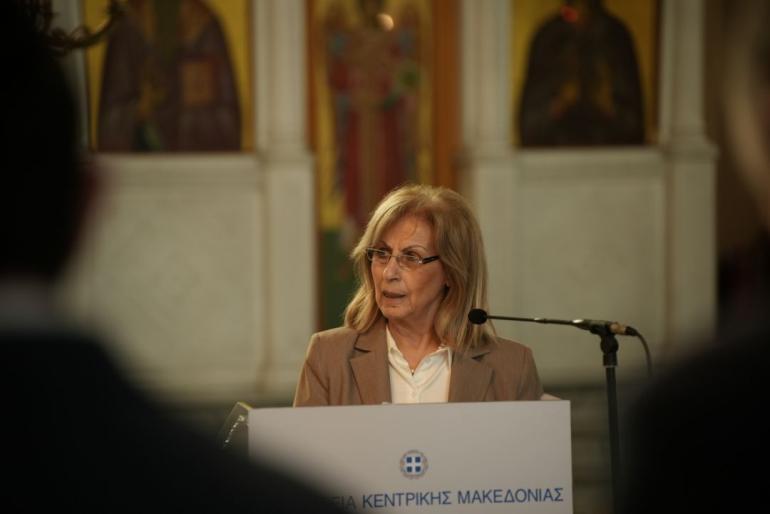 Η Περιφερειάρχης Κεντρικής Μακεδονίας Αθηνά Αηδονά στις εκδηλώσεις για την Ημέρα του Μακεδονικού Αγώνα