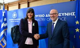Συνάντηση Κοβέσι - Φλωρίδη: Η ανανέωση της θητείας τριών ευρωπαίων εισαγγελέων στο επίκεντρο