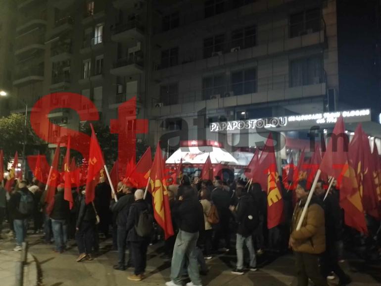 Έκλεισε η Εγνατία για την 50η επέτειο του Πολυτεχνείου, στο κέντρο της Θεσσαλονίκης
