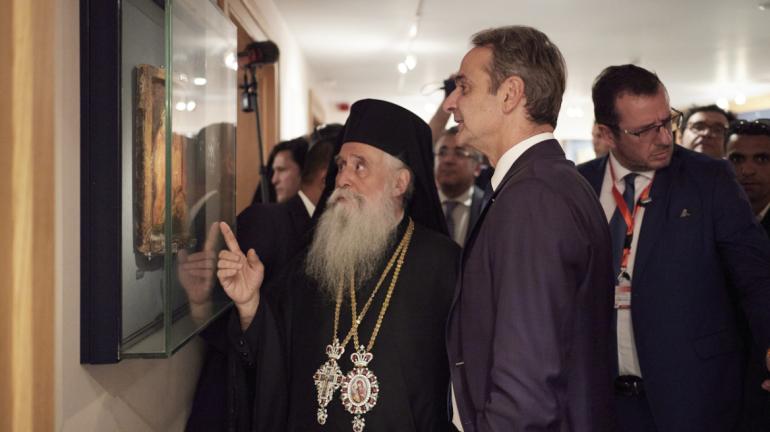 Ο Μητσοτάκης στην ενθρόνιση του νέου Αρχιεπισκόπου Σινά - «Εθνικό καθήκον μας το ενδιαφέρον για τη Μονή»