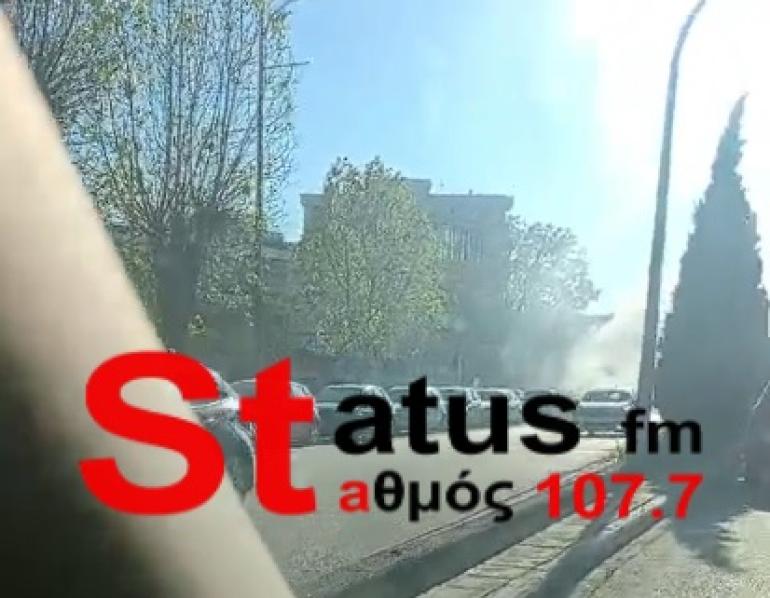 ΤΩΡΑ: Φωτιά στο κέντρο της Θεσσαλονίκης (ΒΙΝΤΕΟ)