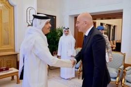 Ολοκληρώθηκε η συνάντηση Δένδια με τον Εμίρη του Κατάρ - Στο επίκεντρο οι εξελίξεις στη Μέση Ανατολή