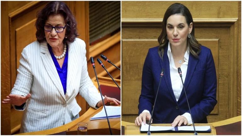 Βουλή: Η Φωτίου είπε «άει στο διάολο» στην Κεφαλογιάννη (VIDEO)