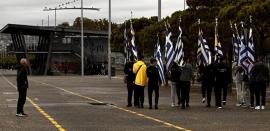 Θεσσαλονίκη: Πρωινό «βήμα» μαθητών για την παρέλαση της 28ης Οκτωβρίου