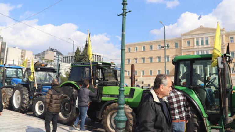 Με τρακτέρ στο Σύνταγμα οι αγρότες την Παρασκευή 13 Φεβρουαρίου
