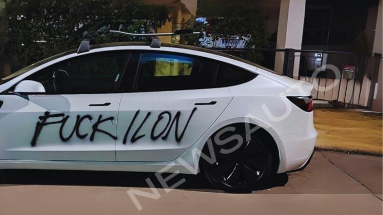 Βανδαλίζουν και στην Ελλάδα Tesla λόγω Μασκ!