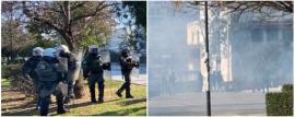 ΒΙΝΤΕΟ-ΤΩΡΑ: Επεισόδια στο ΑΠΘ – Πετροπόλεμος και χημικά μεταξύ κουκουλοφόρων και ΜΑΤ