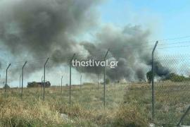 Θεσσαλονίκη: Φωτιά σε ξερά χόρτα στα Διαβατά