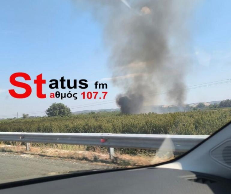 Πυρκαγιά σε αγροτική έκταση στην Αλεξάνδρεια Ημαθίας (ΦΩΤΟ)
