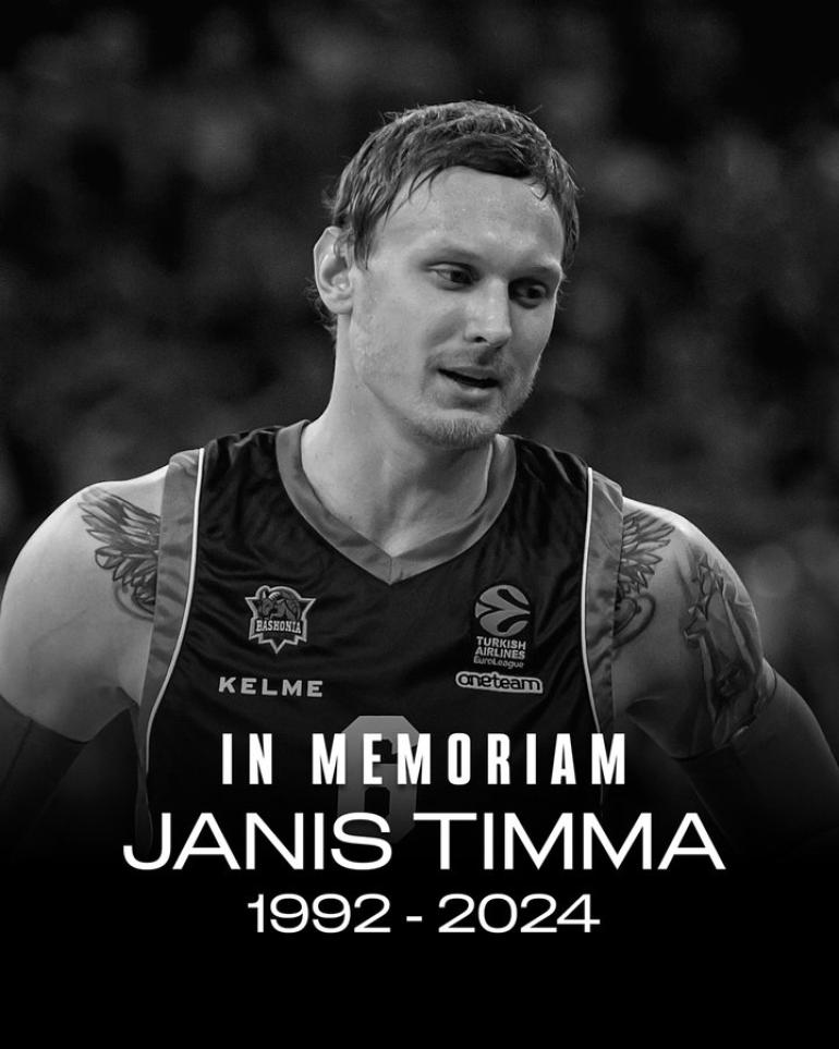 Eνός λεπτού σιγή σε Ευρωλίγκα και Eurocup στη μνήμη του Γιάνις Τίμα