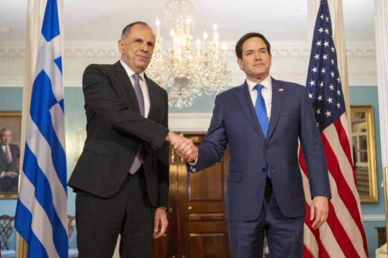 Τηλεφωνική επικοινωνία Γεραπετρίτη – Ρούμπιο για τον Στρατηγικό Διάλογο