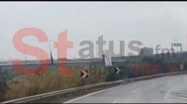 BINTEO-Τώρα- Θεσσαλονίκη- Πτώση νταλίκας στην εξωτερική περιφερειακή