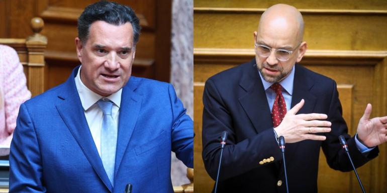 Στα μαχαίρια Μπάρκας-Γεωργιάδης για τα συνθήματα του υπουργού: «Χοροπηδούσε σαν χούλιγκαν» – «Έδωσες την έδρα στον ΣΥΡΙΖΑ;»