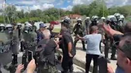 Σέρρες-Πριν από λίγο-Επεισόδια ανάμεσα σε αγρότες και δυνάμεις των ΜΑΤ