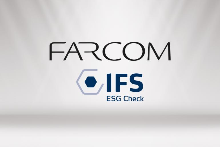 Η FARCOM πιστοποιήθηκε με το πρότυπο IFS ESG CHECK