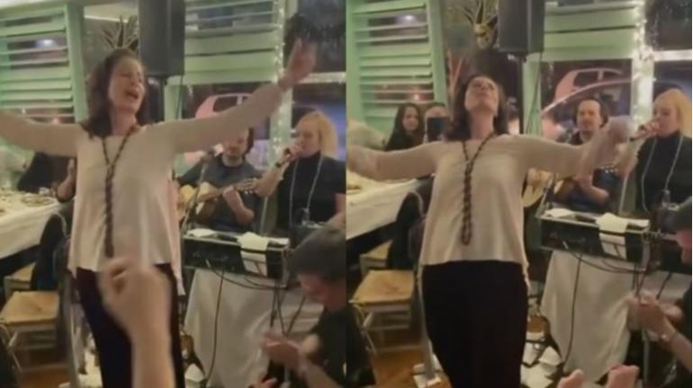 BINTEO - Αννα Διαμαντοπούλου: Το αποκριάτικο ζεϊμπέκικο σε ταβέρνα στην Κοζάνη