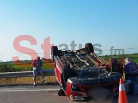 Θεσσαλονίκη: Τροχαίο κοντά στα Μάλγαρα (ΦΩΤΟ)