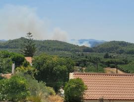 Φωτιά στη Ρόδο κοντά στο σημείο της μεγάλης πυρκαγιάς του 2021