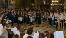 Θεσσαλονίκη: 1.000 μαθητές έψαλαν τον Ακάθιστο Ύμνο στον Ιερό Ναό Αγίας Σοφίας