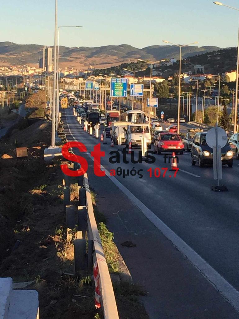 Fly Over: Οι μεγάλες ουρές στον Περιφερειακό της Θεσσαλονίκης - Δείτε φωτογραφίες