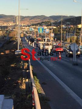 Fly Over: Οι μεγάλες ουρές στον Περιφερειακό της Θεσσαλονίκης - Δείτε φωτογραφίες