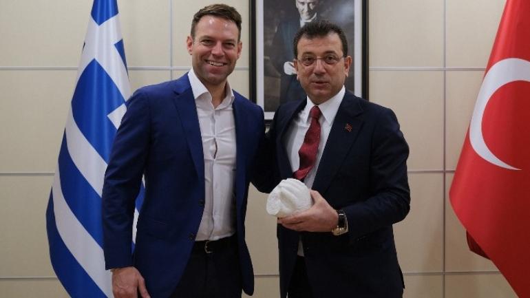 Συνάντηση Στ. Κασσελάκη με Εκ. Ιμάμογλου - Στήριξη στον ελληνοτουρκικό διάλογο από τον πρόεδρο του ΣΥΡΙΖΑ-ΠΣ