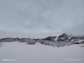Φρέσκο χιόνι και -5 στη Βασιλίτσα (ΦΩΤΟ - ΒΙΝΤΕΟ)