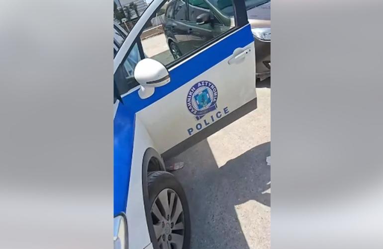 ΒΙΝΤΕΟ-Ηράκλειο: Πήρε το μεγάφωνο από περιπολικό και έκανε τον παλιατζή!