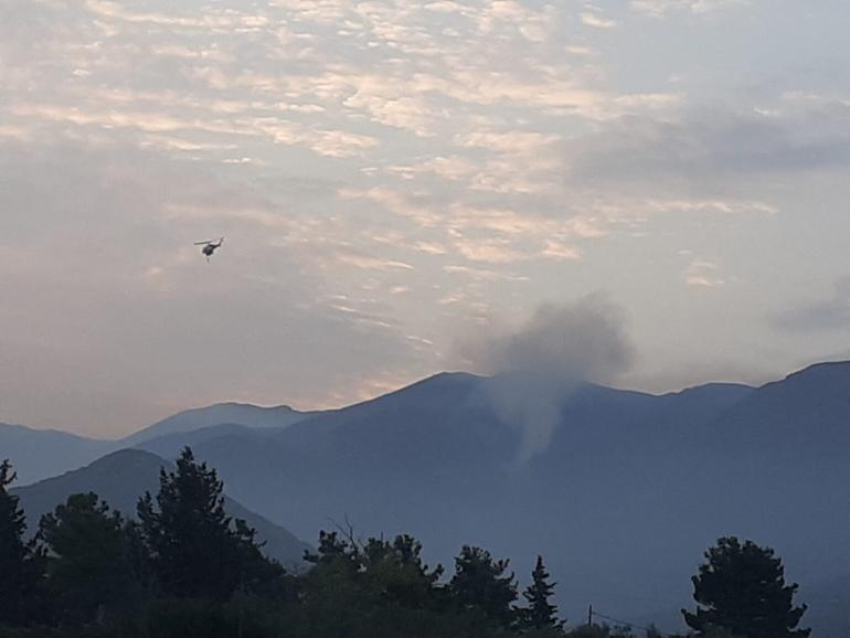 Μαίνεται για έβδομη μέρα η πυρκαγιά στο Παγγαίο Όρος