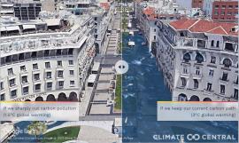 Κλιματική αλλαγή – Θεσσαλονίκη: Πως θα γίνει η πλατεία Αριστοτέλους αν ανέβει η στάθμη της θάλασσας