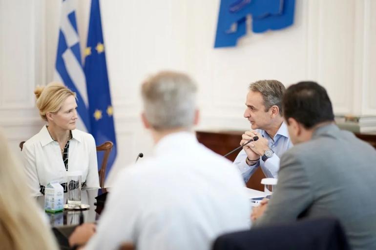 Συναντήθηκε με αντιπροσωπεία της Meta ο Μητσοτάκης