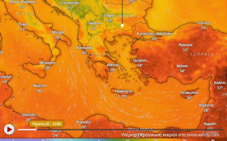 Καιρός: Έρχεται ισχυρός καύσωνας διαρκείας – Τι δείχνουν τα πρώτα προγνωστικά μοντέλα