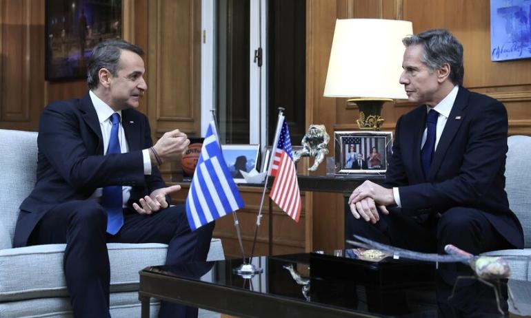 Τηλεφωνική επικοινωνία Μητσοτάκη – Μπλίνκεν για Γάζα και Ερυθρά Θάλασσα