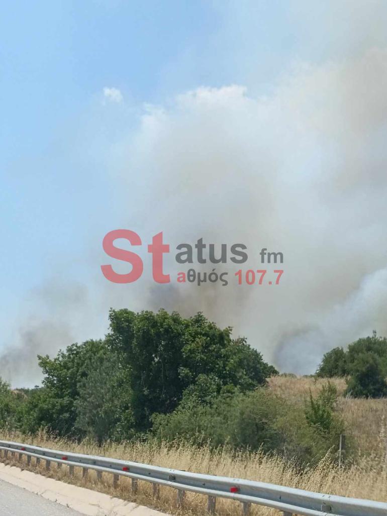 ΤΩΡΑ- Θεσσαλονίκη-Πυρκαγιά κοντά στο Σχολάρι – Επί τόπου η Πυροσβεστική