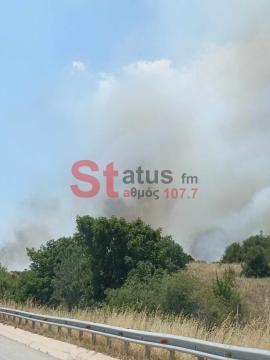 ΤΩΡΑ- Θεσσαλονίκη-Πυρκαγιά κοντά στο Σχολάρι – Επί τόπου η Πυροσβεστική